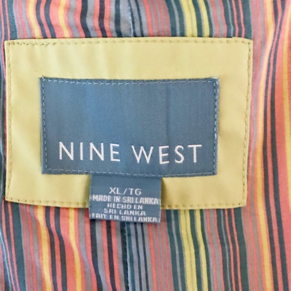 Nine West Lime Green Trench Coat - Picture 7 of 11